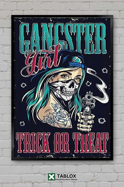tablomaxtbx Poster Gangster Girl Girl Gang Artă înrămată Tablou decorativ din...