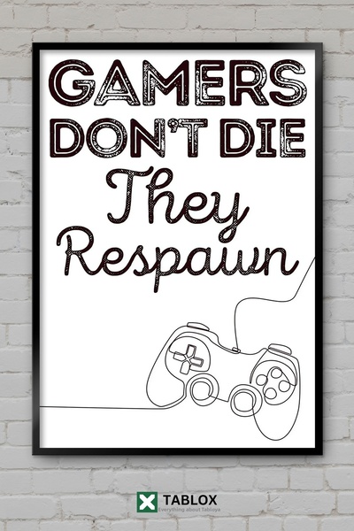 tablomaxtbx Poster amuzant pentru jocuri de gaming, tablou decorativ înrămat ...