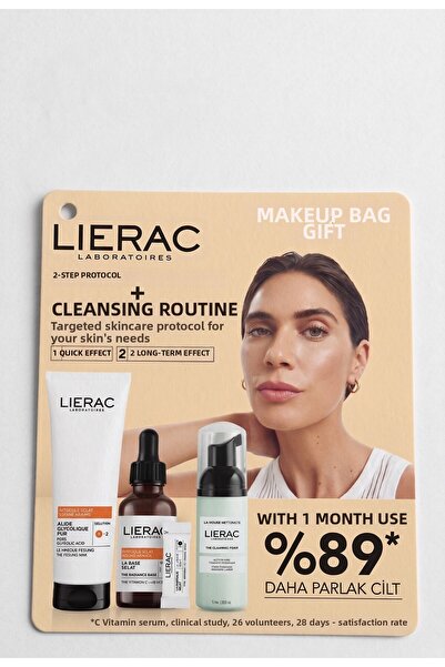 Lierac Protocol Vitamin C Radiance Set - Serum + Peeling Mask + Cleansing Foa...