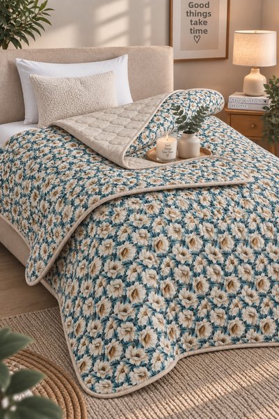 tekstilfabic Bedspread Double Pike & Blanket & Thin Quilt