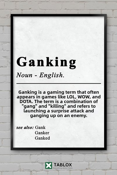 tablomaxtbx Ganking Boys Men Game Room Poster pentru cameră cu aspect de cadr...