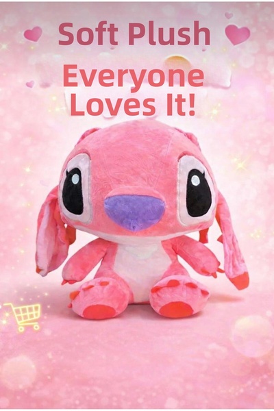 Hepsilazım Stitch Plush Toy 30 cm Soft Gift Cute Playmate and Sleeping Compan...