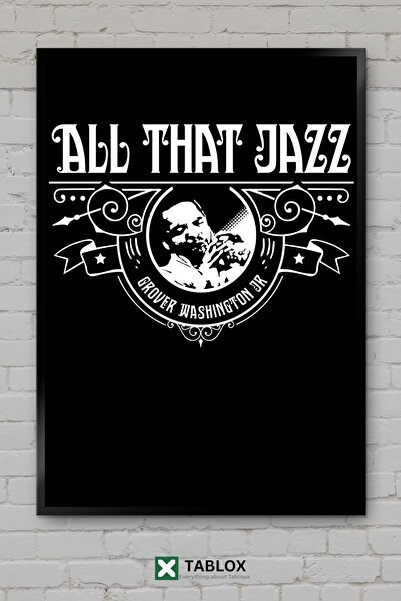 tablomaxtbx Αφίσα μουσικού τζαζ σαξοφώνου Grover Washington Jr με διακοσμητικ...