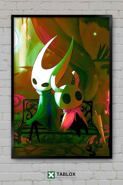 tablomaxtbx Hollow Knight Рицар на мрака Фантастична игра Рамкирана декоратив...