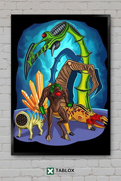 tablomaxtbx Half Life Xen Alien Game Poster pentru jocuri cu tematică spațial...