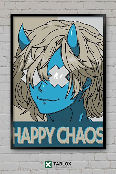 tablomaxtbx Guilty Gear Chaos Game Fighting Character Poster Framed Decorativ...