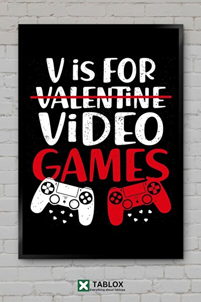 tablomaxtbx Funny Valentine's Day Art Wall Decor Framed Decorative Mdf Painting