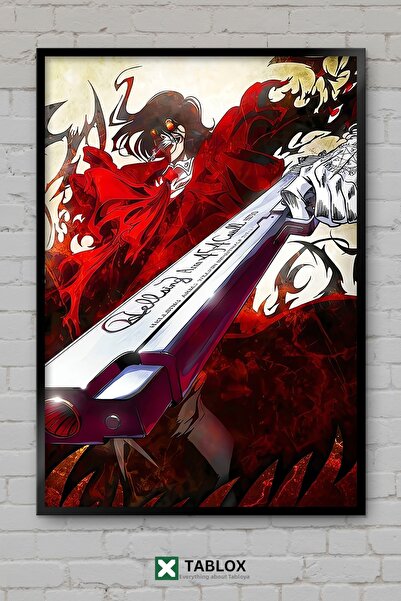 tablomaxtbx Hellsing Alucard Anime Manga Vampir Action Ιαπωνική Αφίσα με Εμφά...