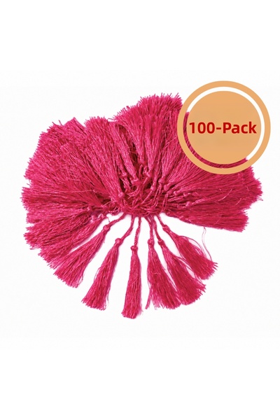 Renk İthalat Ciucuri din frânghie fucsia Pachet de 100 de bucăți Accesorii pe...