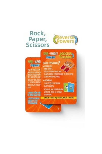 Generic Brand Ry Collections Zig Zag Games Rock Paper Scissors Powers Reverse Fun Card Game