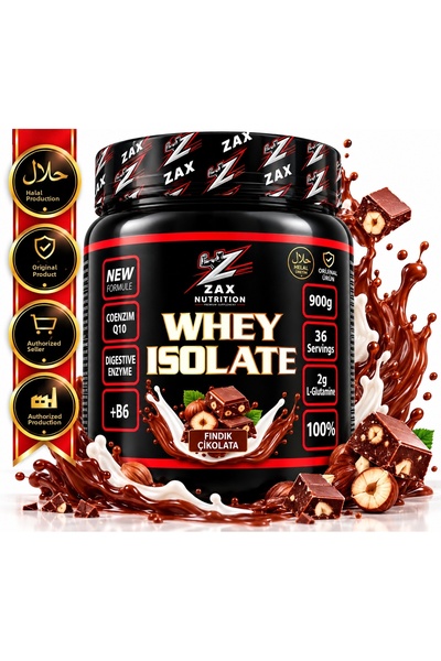 zax nutrition واي آيزوليت 900 جرام شوكولاتة بالبندق