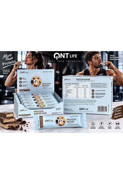 QNT Protein Bar Wafer Belgian Chocolate 12X35 Gr