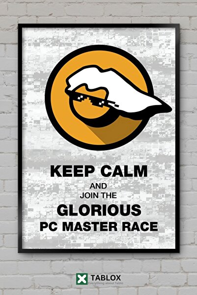 tablomaxtbx Glorious Pc Master Race Gamer Player Funny Frame-Looking Decorati...