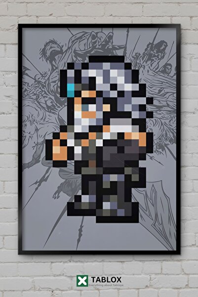 tablomaxtbx Final Fantasy XIV Cid Pixel Sprite Personaj Decor de perete Tablo...
