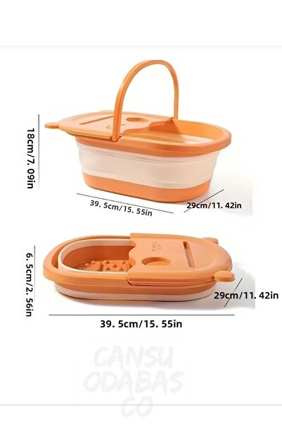 CANSU ODABAS CO Foot Washing Bucket, Foot Massage Basin, Foot Pedicure Basin,...
