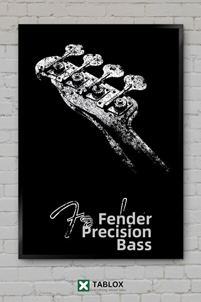 tablomaxtbx Chitară Fender Precision Bass Instrument muzical Poster rock Aspe...