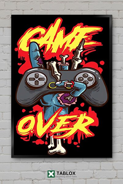 tablomaxtbx Halloween Halloween Gamer Player Gaming Poster Frame View Decorat...