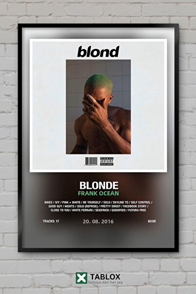 tablomaxtbx Εξώφυλλο άλμπουμ Frank Ocean Blonde Μουσική Τέχνη Διακόσμηση τοίχ...