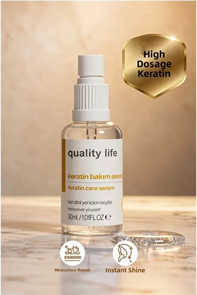 Quality Life Keratin Oil - No-Rinse Hair Care Oil - Keratin Serum Special Ser...