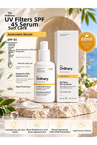 The Ordinary فلاتر حماية من الشمس بعامل حماية من الأشعة فوق البنفسجية 45، 60 ...