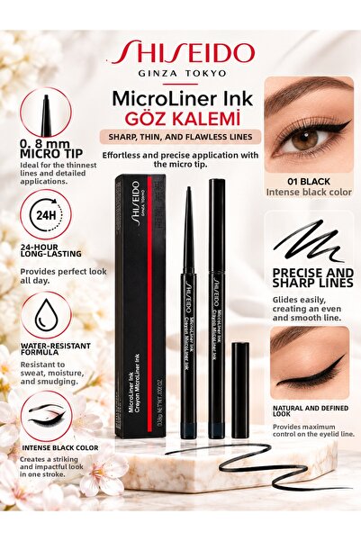 Shiseido Microliner Ink 01 Black 0.08 g – Long-Lasting and Waterproof Micro T...