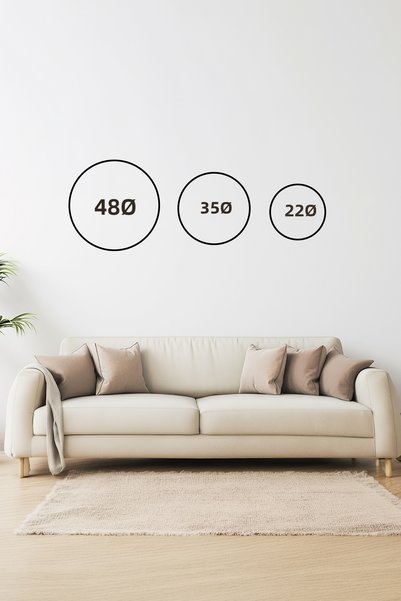 Artavessa لوحة قماشية دائرية للديكور - ARTCNVSOVL3