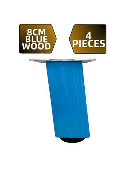 GOLDENWOODEN Picioare din lemn reglabile pentru mobilier, masă și dulap (ALBA...