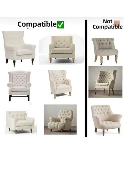 ÖZMAKAN Armchair Cover, Chair Cover 1 Piece Wellsoft Fabric