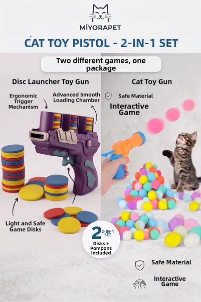 miyorapet Cat Toy Gun * 2 Pieces