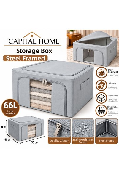 Capital Home Hurç Steel Frame+Transparent Windows+Double Zippers