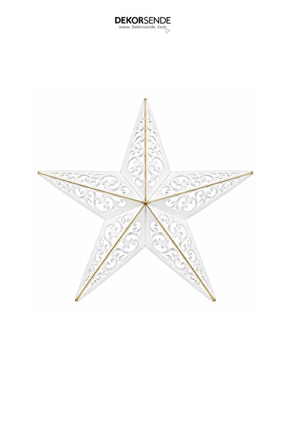 Dekorsende Christmas Decorative Metal Wrought Iron Star Door and Wall Ornamen...