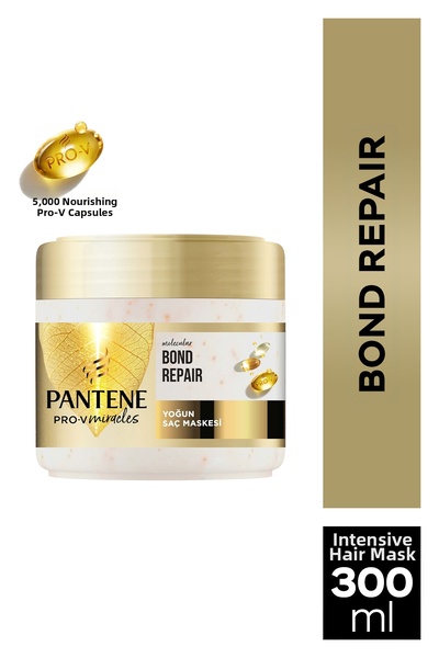 Pantene قناع الشعر المغذي المكثف باللؤلؤ لإصلاح الروابط الجزيئية للشعر التالف...