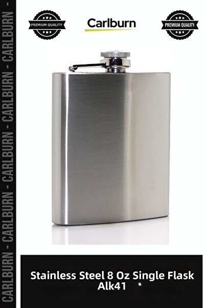 Carlburn Special Production Camping Accessory Stainless Steel 8 oz Single Fla...