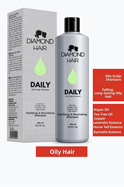 DIAMOND HAIR شامبو منقي للشعر الدهني والقشرة ومضاد لتساقط الشعر والدهون - شعر...