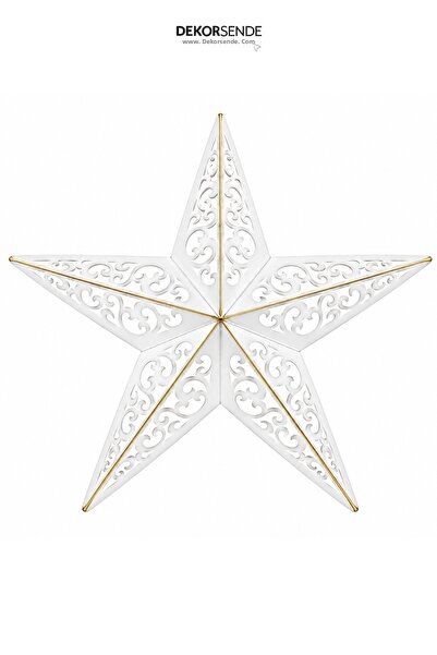 Dekorsende Christmas Decorative Metal Wrought Iron Star Door and Wall Ornamen...