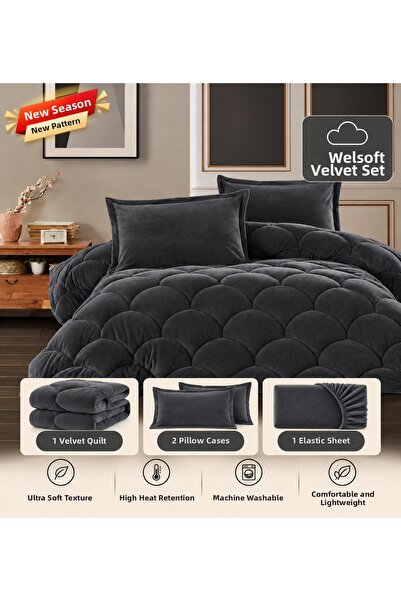 cs ilkim Σετ Παπλωμάτων Διπλής Όψης Wellsoft Premium – (Πάπλωμα+Σεντόνι+Μαξιλ...