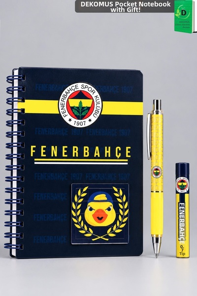 Fenerbahçe Licensed Special Design Puzzle Figured Spiral A5 Notebook, 0.7 mm ...