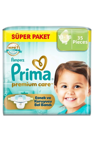 Prima Premium Care Super Pack Size 6 35 Pieces Baby Diapers