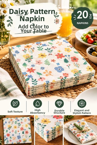 LOVYCO Double Layer Presentation Napkins - Vintage Pinterest Aesthetic, Prese...
