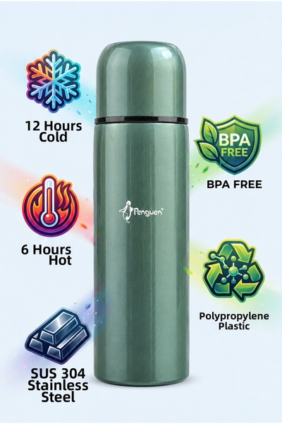 Penguen Food Thermos 700 ml Sus304 Steel Thermos Hot Water Tea Coffee Thermos...