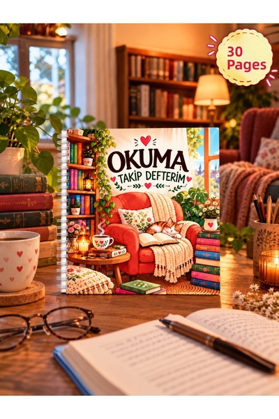 Atölye yüksel دفتر متابعة القراءة - 30 صفحة بحجم 21*21