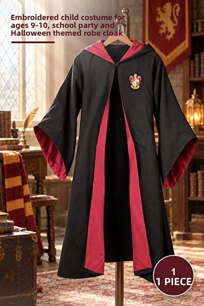 Yenilig 1 Robă Harry Potter Gryffindor - Costum pentru copii cu broderie pent...