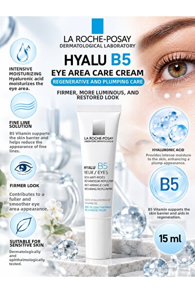 La Roche Posay Hyalu B5 Eyes 15 ml – Anti-Wrinkle and Plumping Eye Care