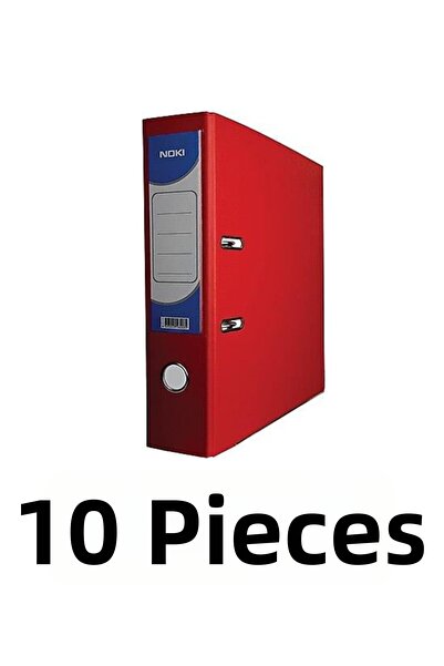 Noki 10 Red Wide Plastic Folders