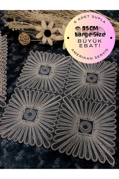 Generic Brand Placemat, Coffee Placemat Set of 6, 6 items Placemats, Set of 6...
