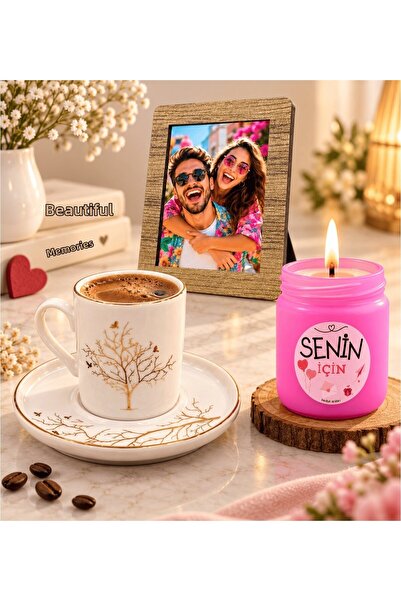 hediye arıları Special for You: Tree of Life Porcelain Coffee Cup and Scented...