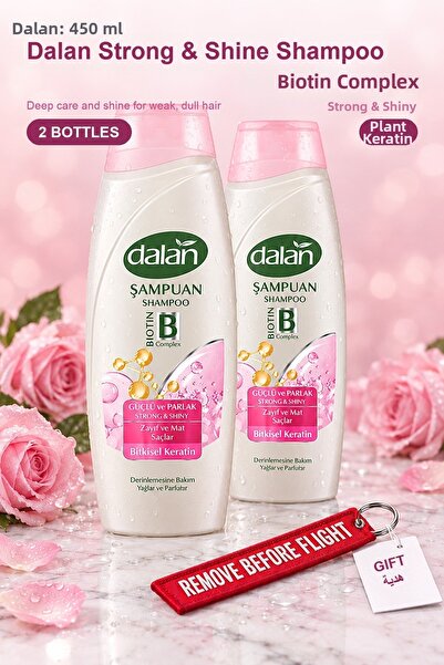 Dalan Strong & Shine Shampoo 450 ml X 2 Bottles