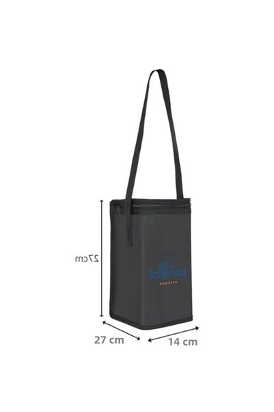 PROTE Thermal Bag, with Hot/Cold Preservation Feature, for Travel Camping and Picnics, Black, 6 Liters