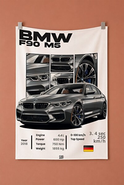 gxe.art Tapiserie decorativă de perete BMW F90 M5