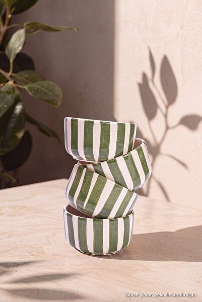 TRENDYOLMİLLA HOME Set of 4 Bowls (Diameter 10.5 cm Height 5.7 cm) Tphaw27Kse...